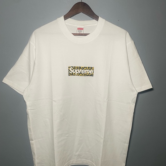 Supreme Box Logo Leopard Tee White Size LShanghai Release